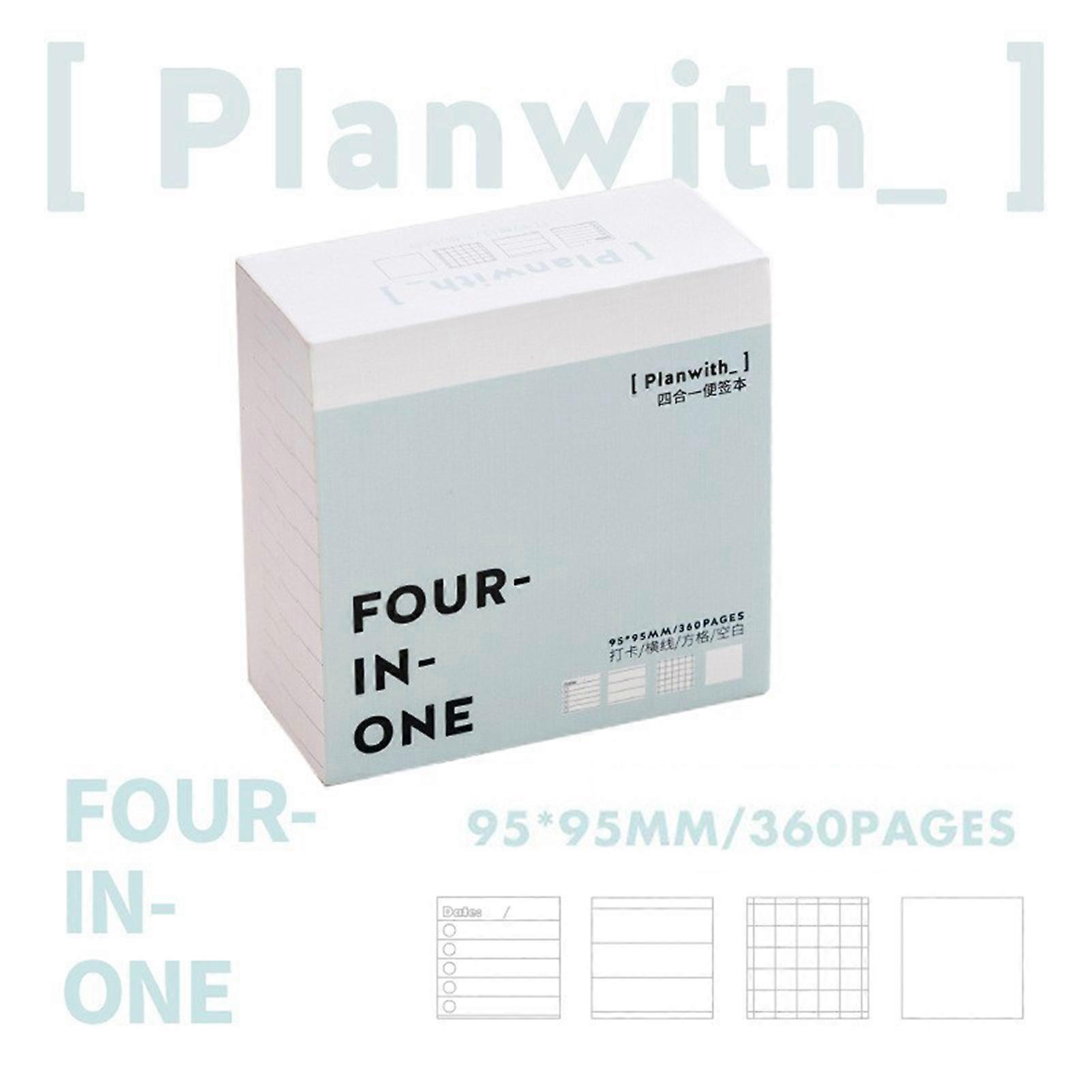 Cube Shape Design Simple Notepad Bright Color and Clear Printing Notepad for Primary and Secondary School Students