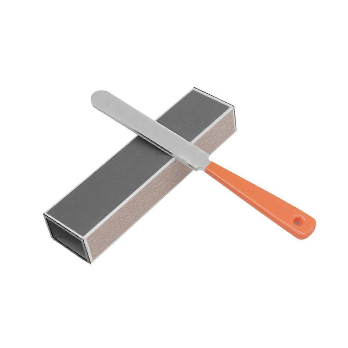 18.5cm Stainless Steel Narrow Double-Sided Cutting Tool with Sharpening Stone for Guitar Fret Crow