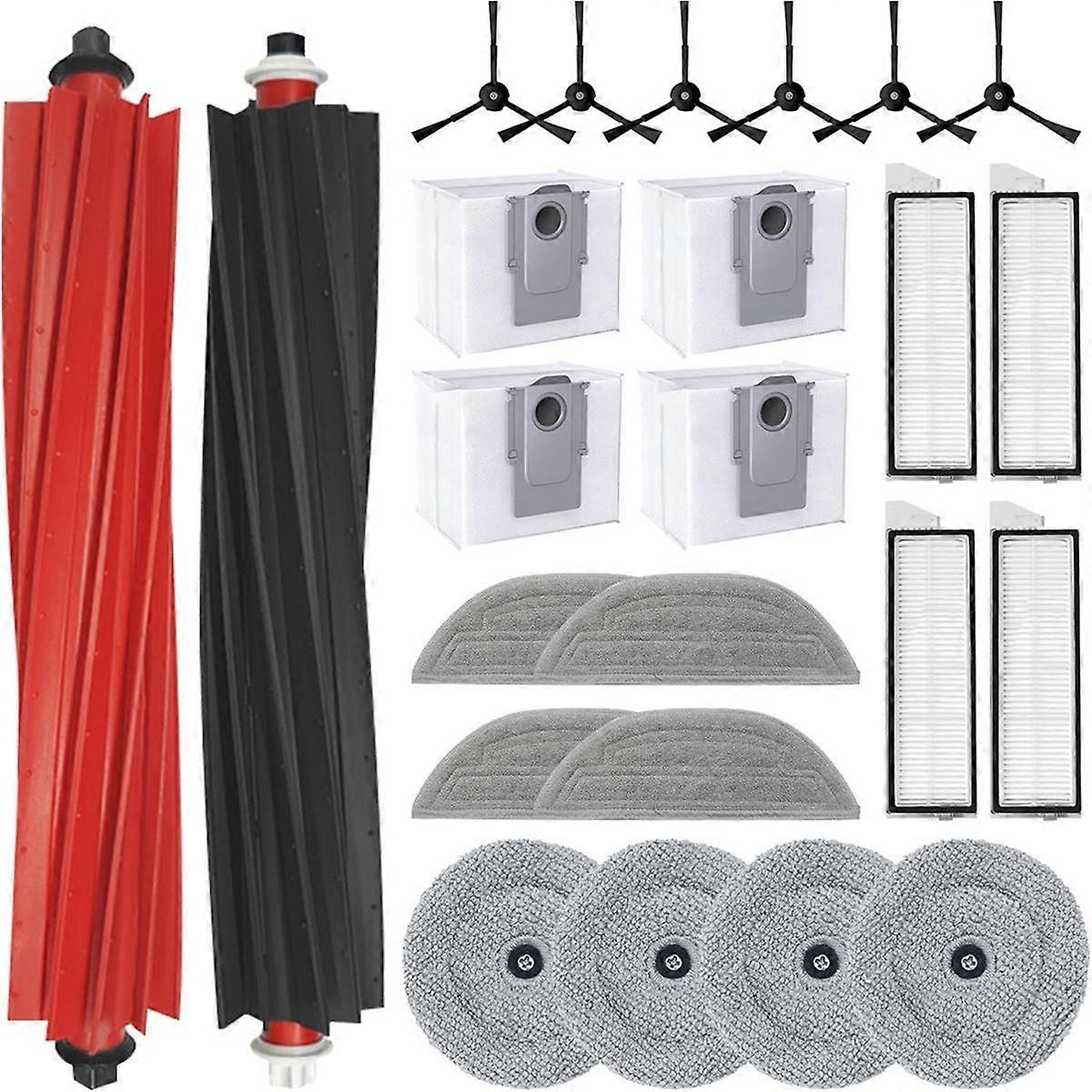 Accessory Set Replacement Compatible for S8 MaxV Ultra Vacuum Robot,Roller Brushes,Filters,Side Bru