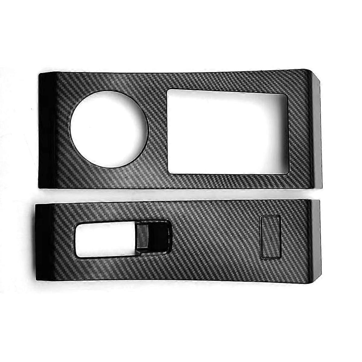 For 2022 2023 Carbon Fiber Console Shift Panel Trim Cover Frame Decor Sticker Rhd