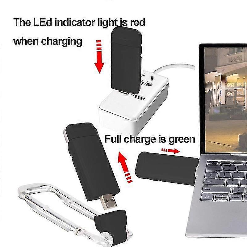 Led Card Book Light Usb Rechargeable Reading Light Bedside -on Adjustable Portable Bookmark Light,b