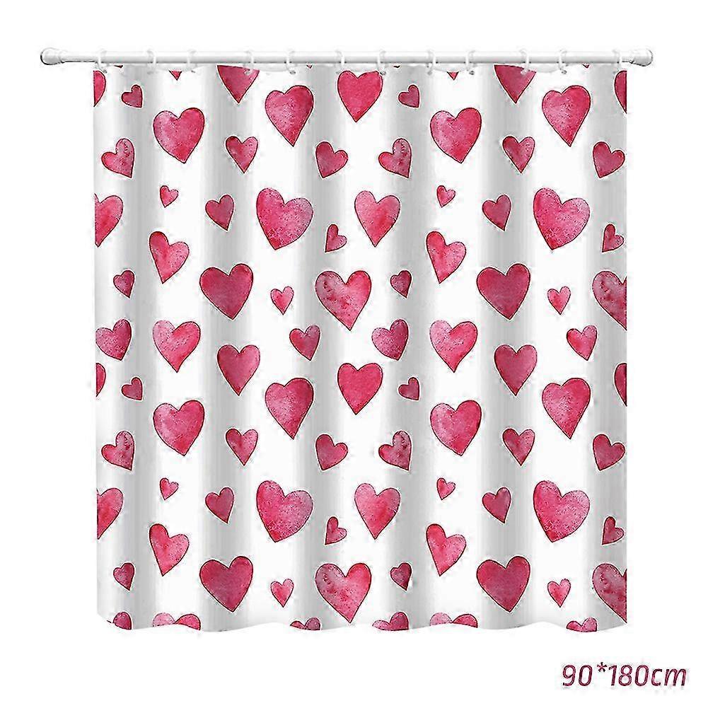 Valentine's Love Heart Shower Curtain Dry and Wet Separation Partition Κουρτίνα μπάνιου για το σπίτι