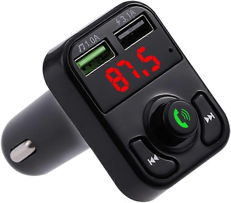 Bluetooth FM Transmitter for Car Latest Auto Connect, Wireless Radio Car Receiver Adapter Bluetooth Kit with Hands-Free Calling, USB Charger 5V/3.1A a