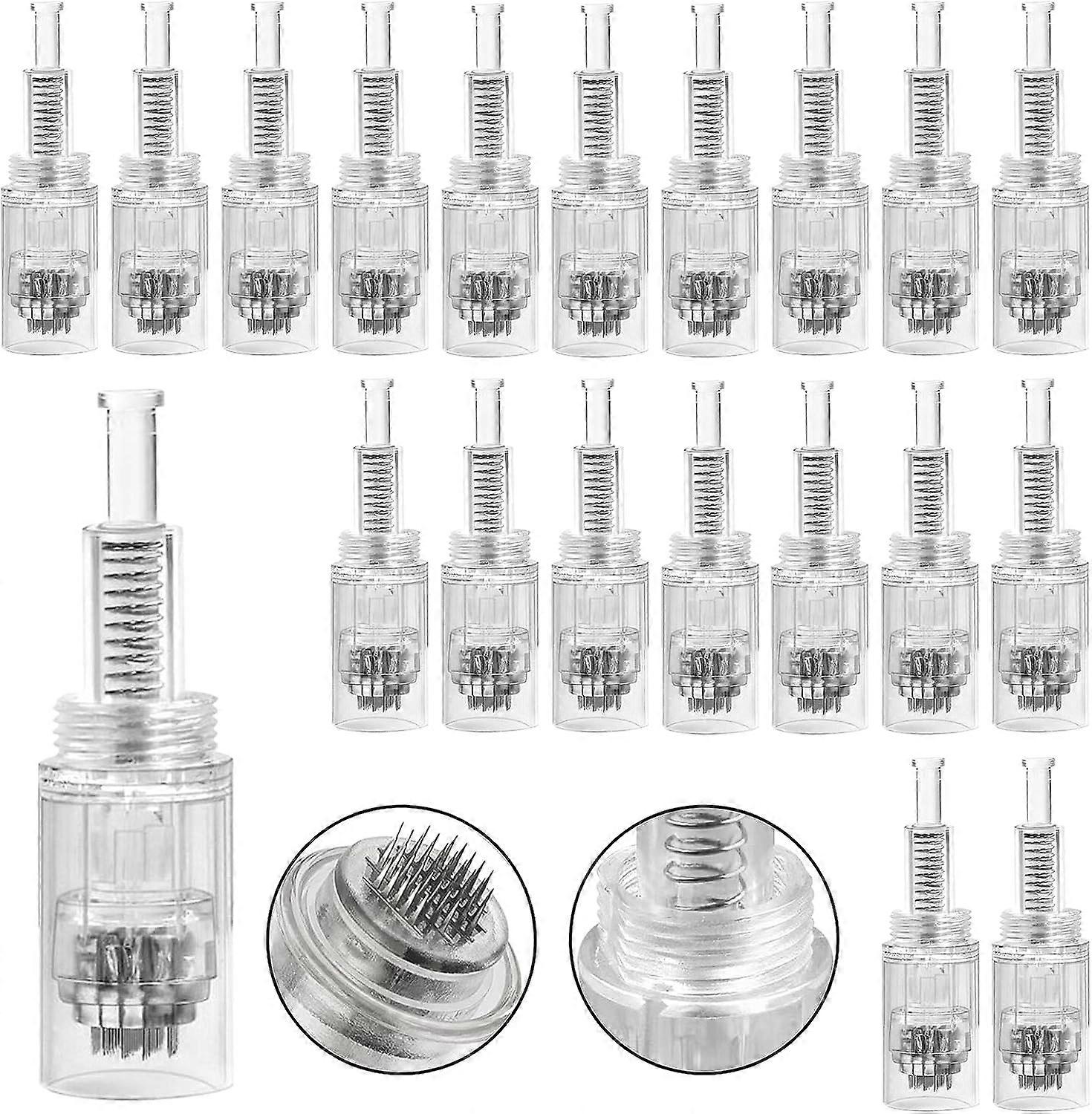 Mikroiğneleme İğneleri, Derma Pen için Mikroiğneleme İğnelerinin Değiştirilmesi, 20 Adet 36 Pim Yedek Derma Kalem Mikroiğneleme Dermapen Mikroiğneleme