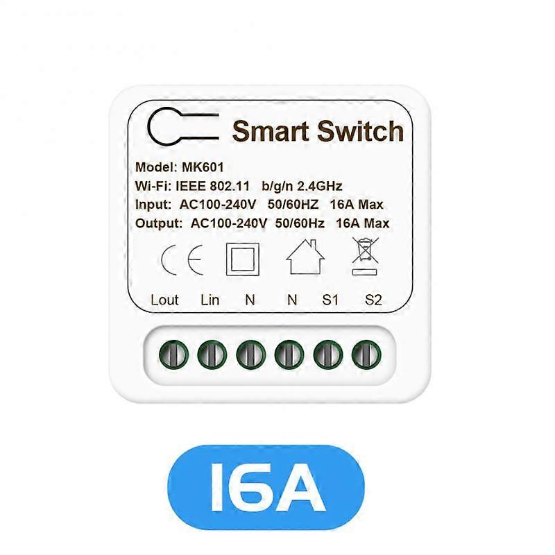 Aubess MINI Smart WiFi Light Switch 2-way Breaker Home Automation DIY Timing