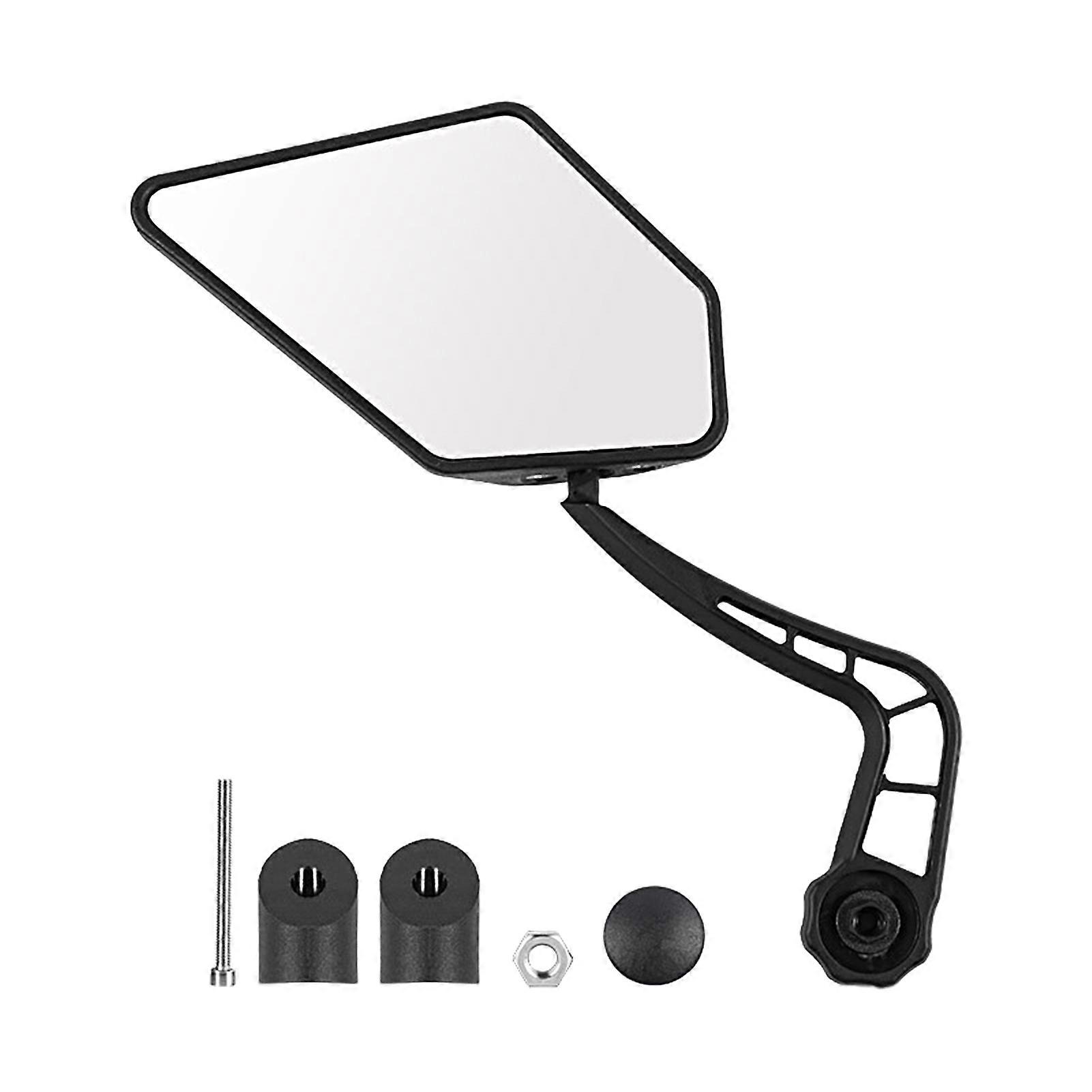 Kaesi1 Set Bike Reflective Mirror Large Frame Wide Vision Clear 360 Degree Rotation Anti Rust Cycling Rear View Mirror for MTB
