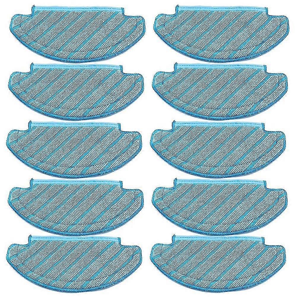 10pcs Mop Cloths Cleaning Pads For Deebot Ozmo T8 Aivi T8 Max N8 Pro Plus/ N8 Pro Vacuum Cleaner Ac