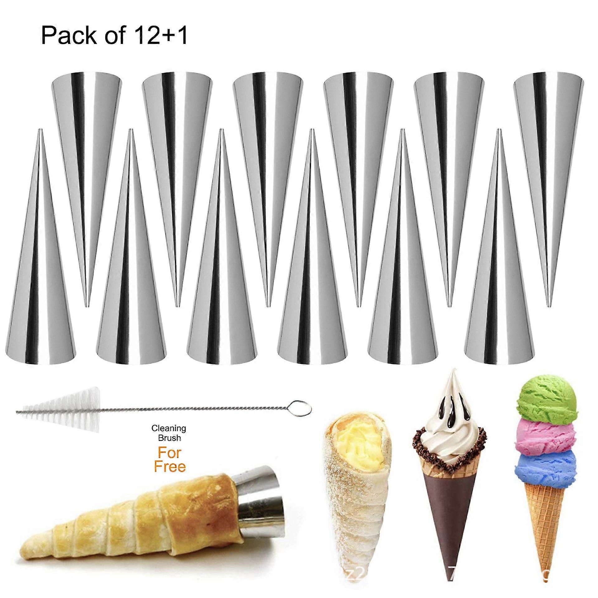 Cream Horn Molds 12pcs Large Size 12cm