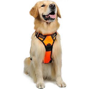 Dog Harness, No-Pull Pet Harness with 2 Leash Clips, Adjustable Soft Padded Dog Vest, Reflective Outdoor Pet Oxford Vest