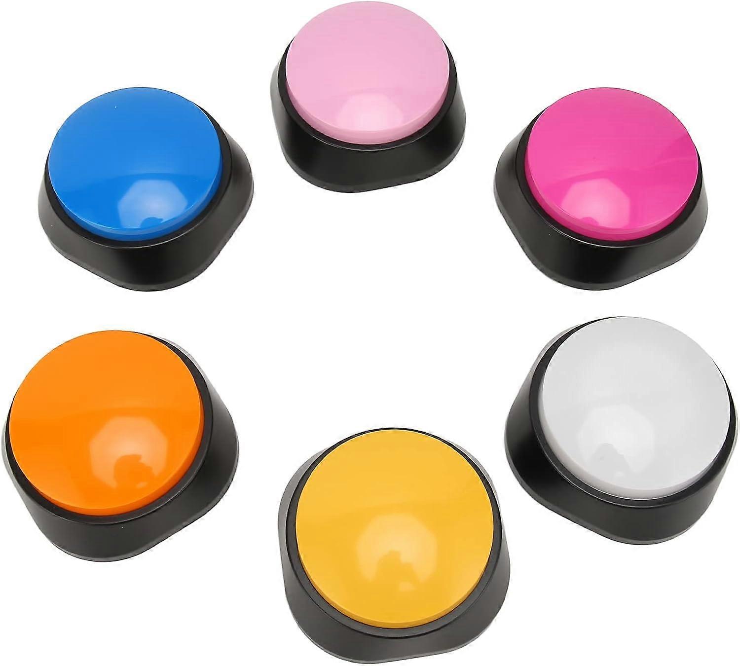 Pet Training Clickers, Recordable Talking Button Set, 6 Packs