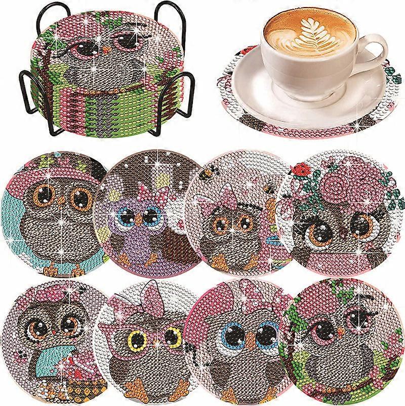 Diamond Painted Coasters DIY Handmade Diamond Stickers