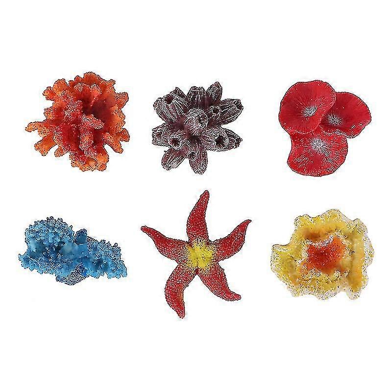 6pcs Aquarium Decor
