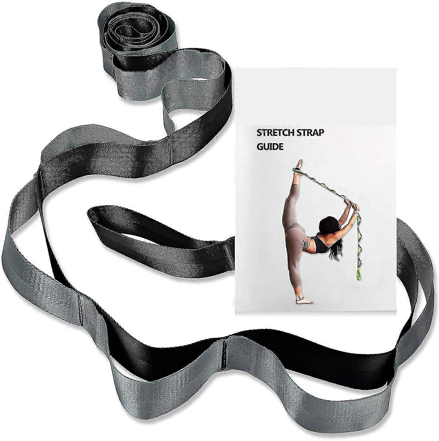 Yoga Strap, Multi-loop Strap, 12 Loops Yoga Stretch Strap, Nonelastic Stretch Strap Compatible With Physical Therapy, Pilates, Dance And Gymnastics Wi