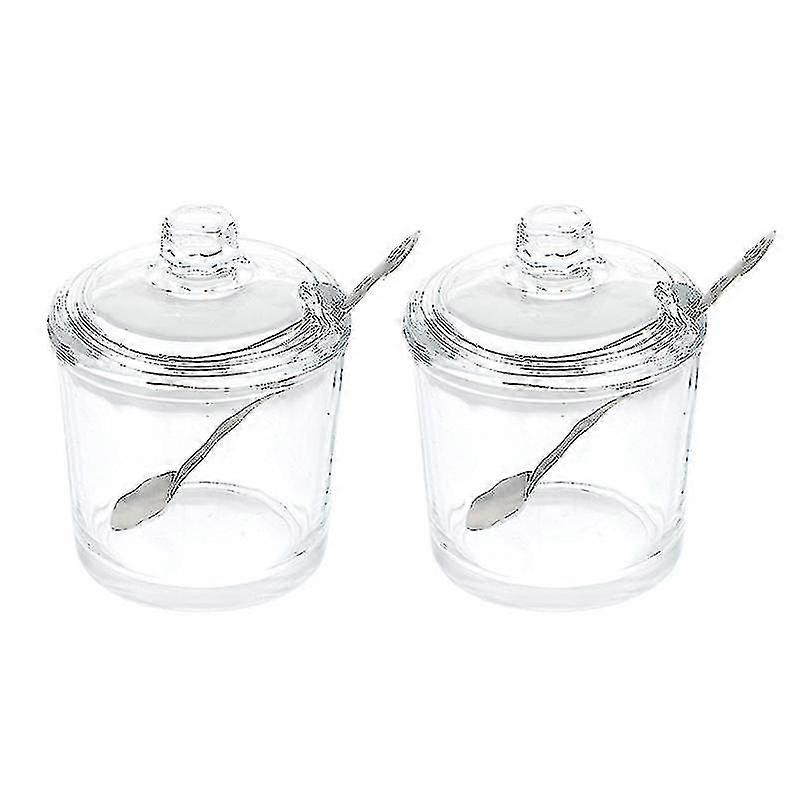 2set Transparent Condiment Jar