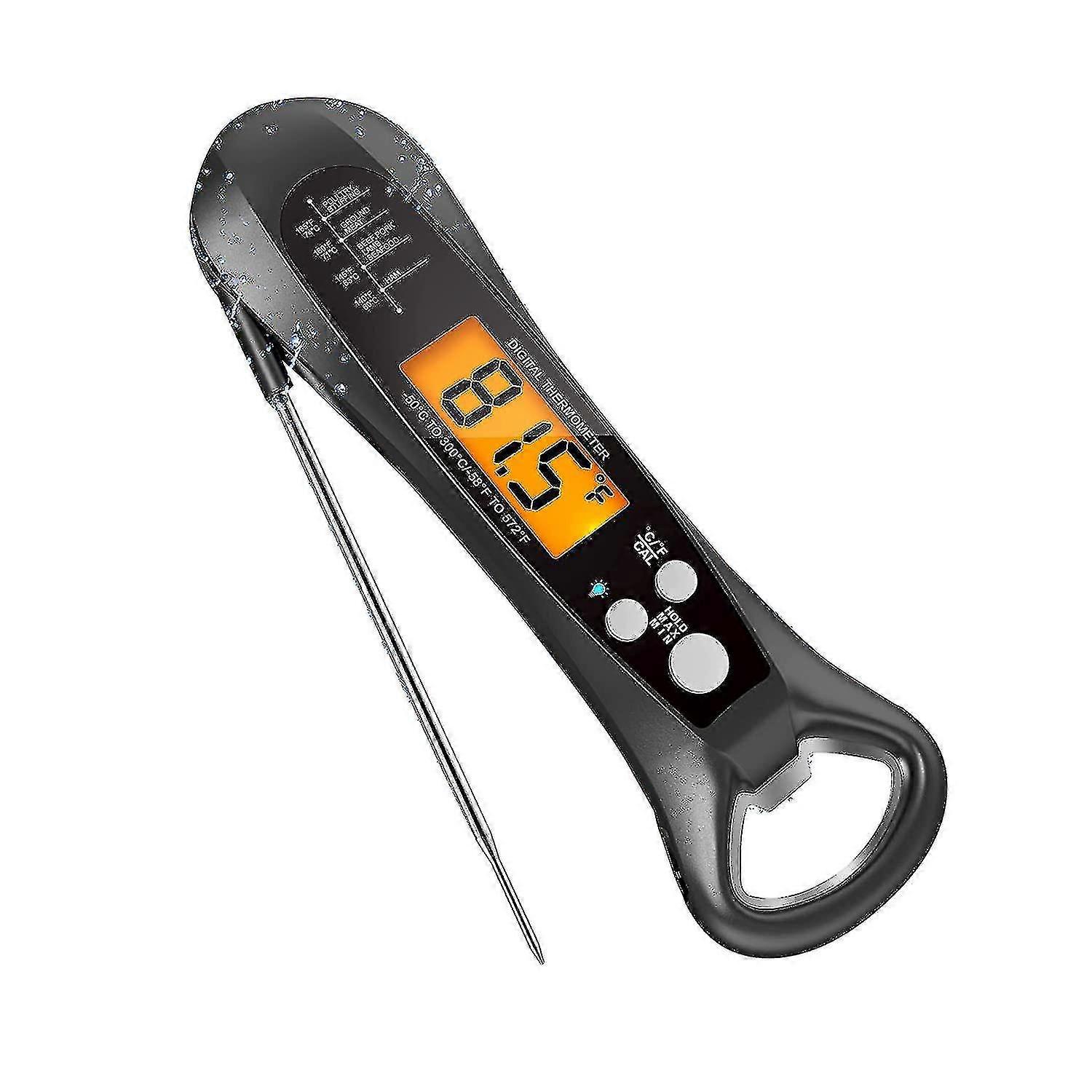 Meat Thermometer Compatible With Cooking, Fast Precise Digital Food Thermometer With Backlight, Calibration