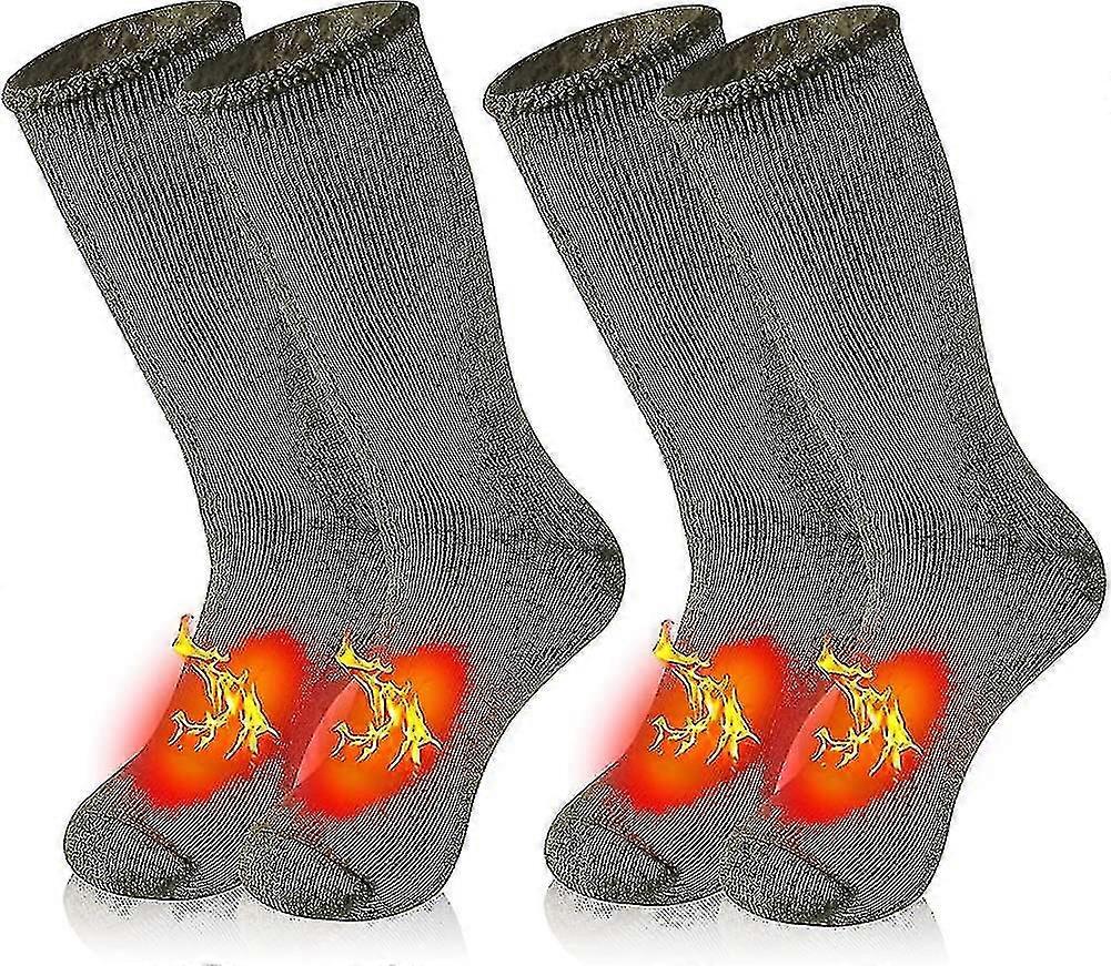 Warm Thermal Socks,unisex Winter Fur Lined Boot Thick Insulated Heated Socks