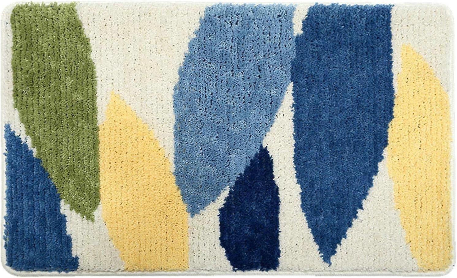 Badeværelse Tæppe Mat Dekorativ citron bademåtter Blødt vandabsorberende skridsikkert Shaggy Brusebad Tæppe, Indendørs indgang Front Velkomstdørmåtte, Maskinvaskbar