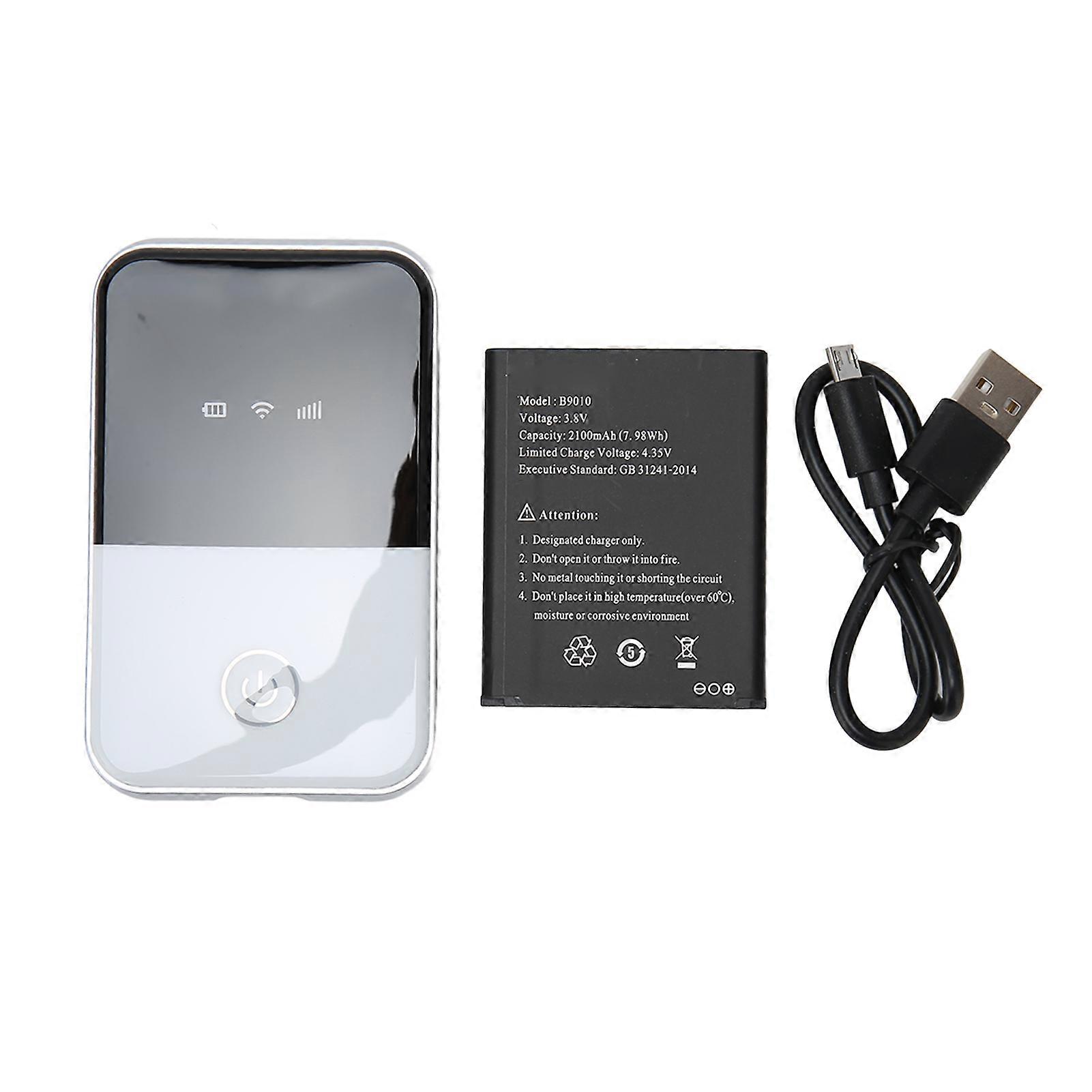 Mobile WiFi Hotspot with SIM Card Slot 4G LTE Support 10 Users Battery Powered Portable WIFI for Laptops Phones Tablets