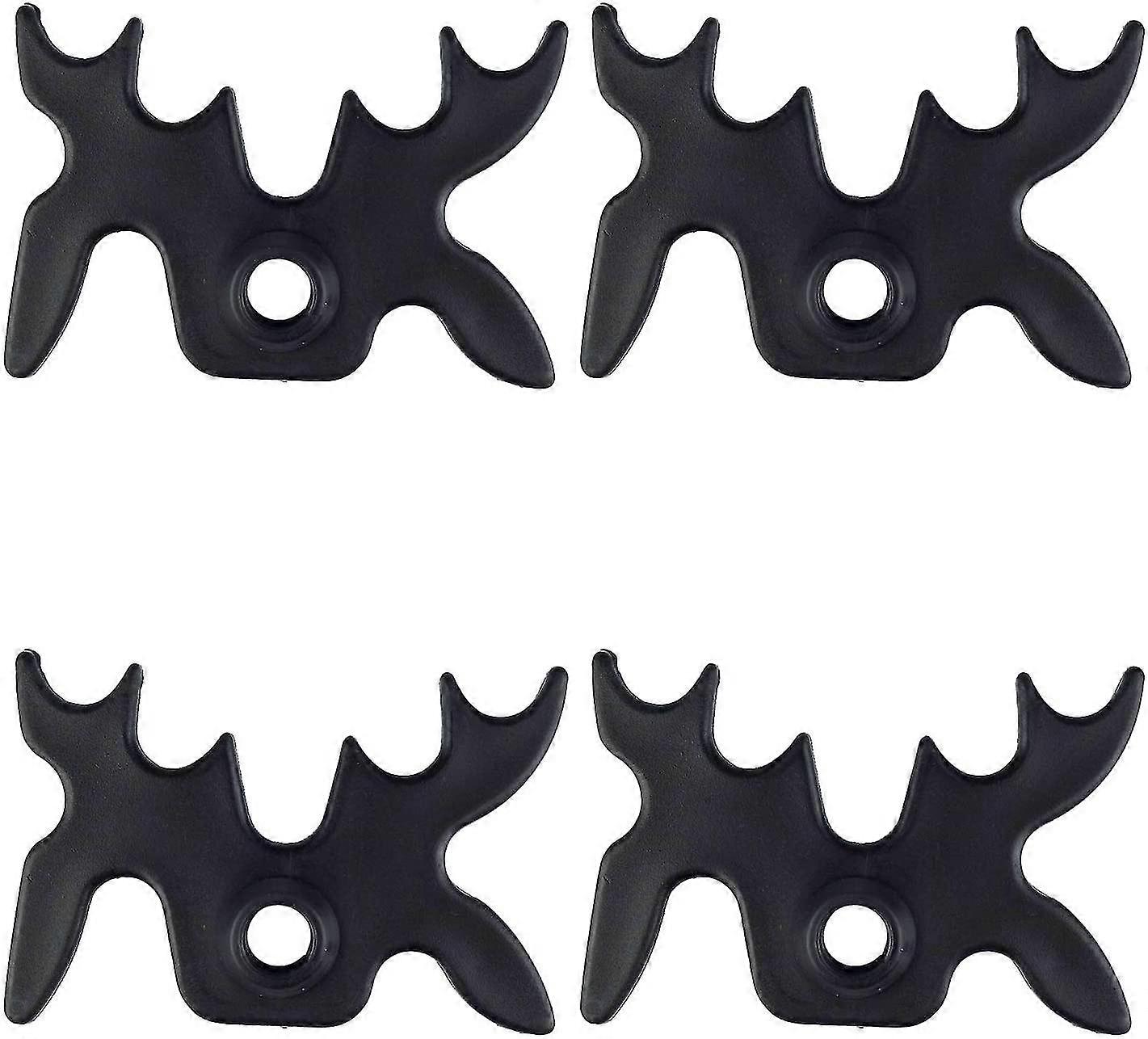 4 Pack Plastic Moosehead Pool Billiard Cue Bridge Head