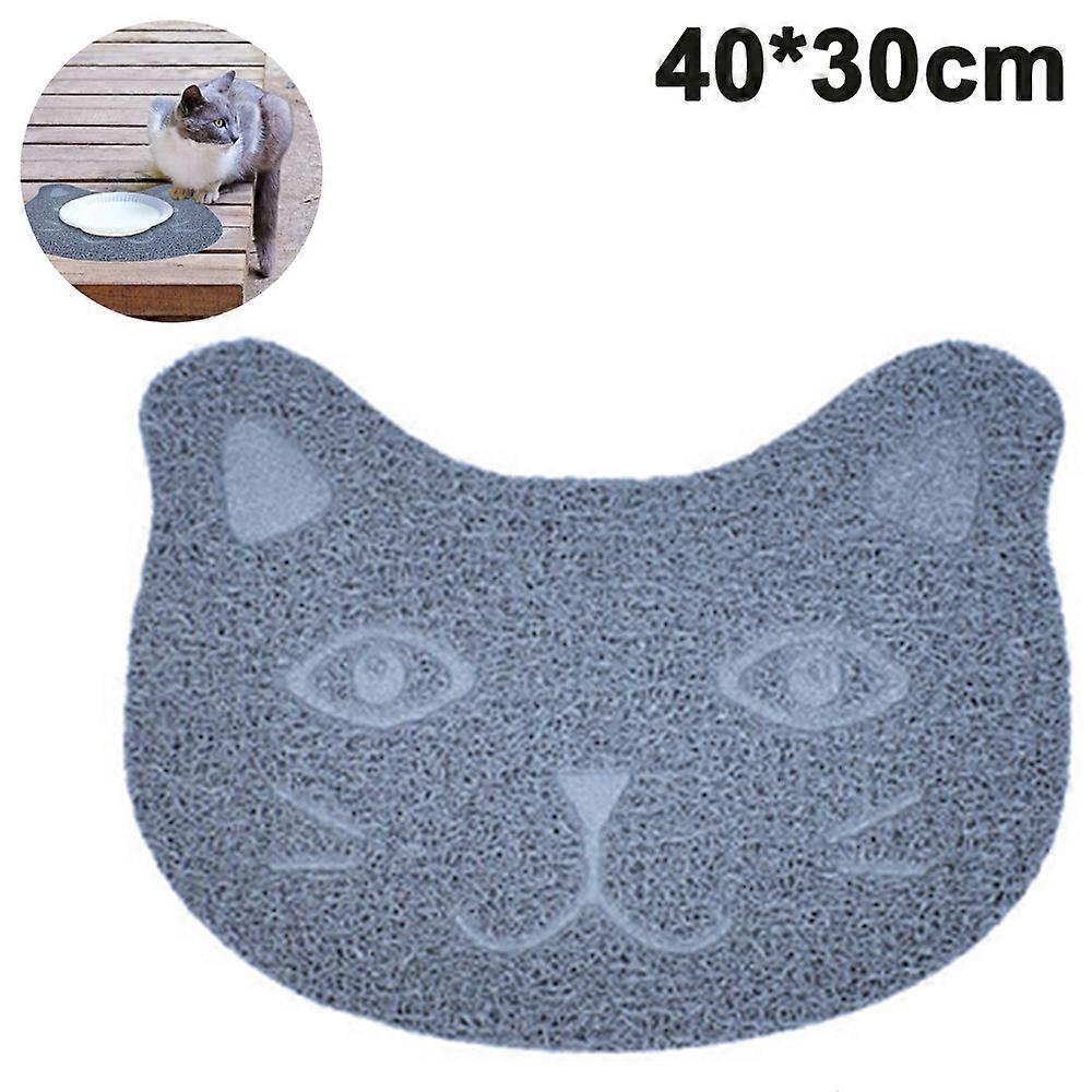 Mignon Chat PVC Food Bowl Pad Tapis de nourriture antidérapant pour chien Chat Puppy