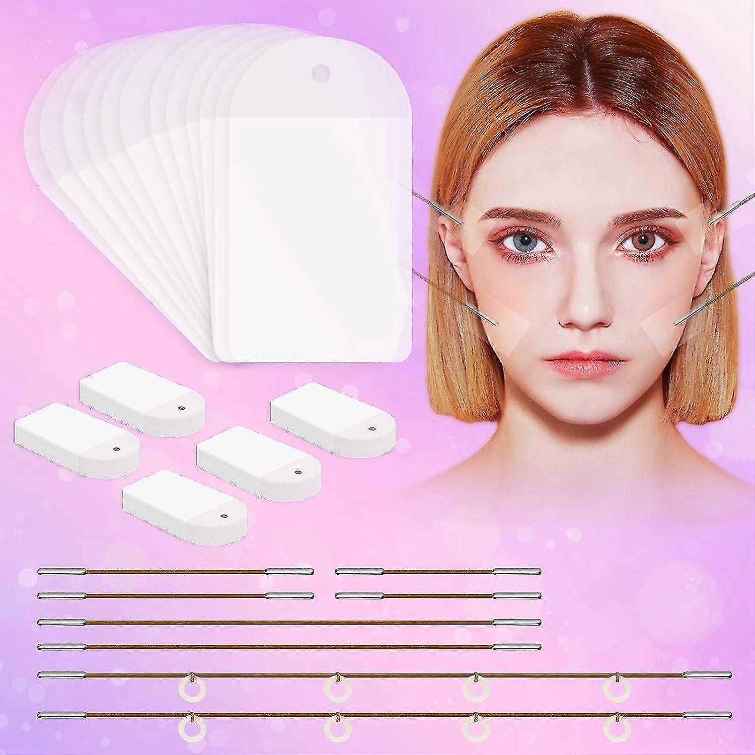 Face Tape Lifting Invisible 60 Stück Für Gesichts-Make-up-Tape Instant Für Halsbacken Doppelkinn