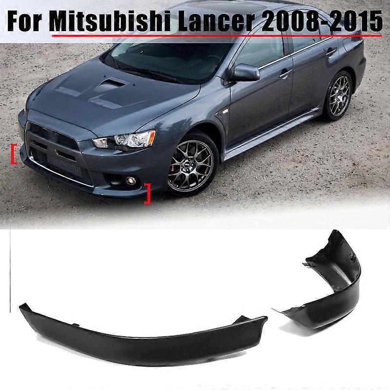 Auto Front Bumper Lip Spoiler Diffuser Protector For Mitsubishi Lancer 2008-2015 Front Lower Body Protection Kit PP & ABS