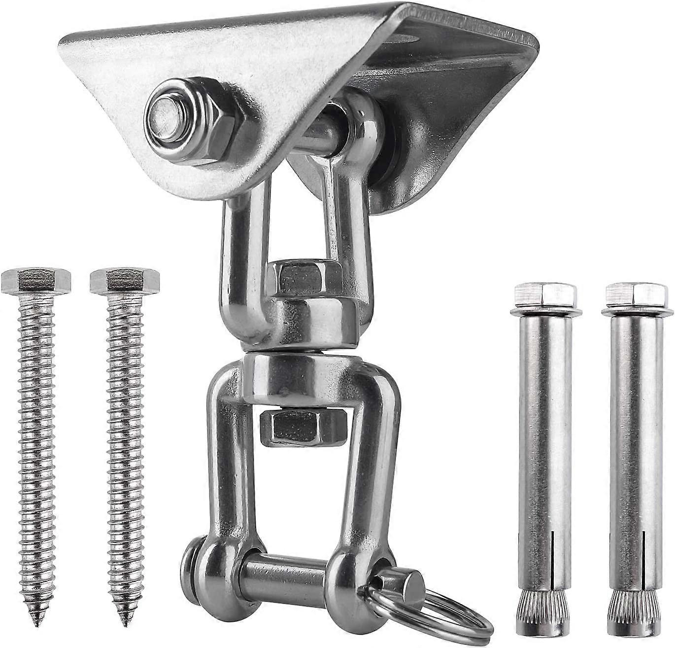 Innovative Ceiling Hook with 304 Stainless Steel 250KG Capacity 360 Rotation, Suspension for Concrete Wood Sets, Hanging Chair, Hanging Lamp, Hammock,