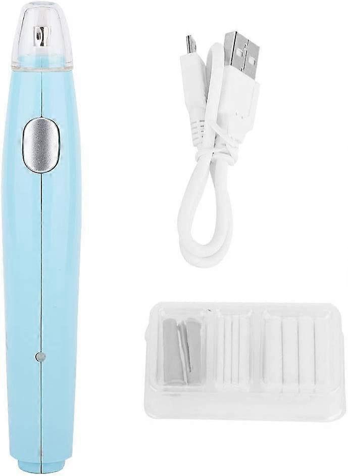 Electric Eraser - Electric Eraser for Handy Drawing Handy USB Rechargeable Eraser with 16 Replacement Refills (Blue)