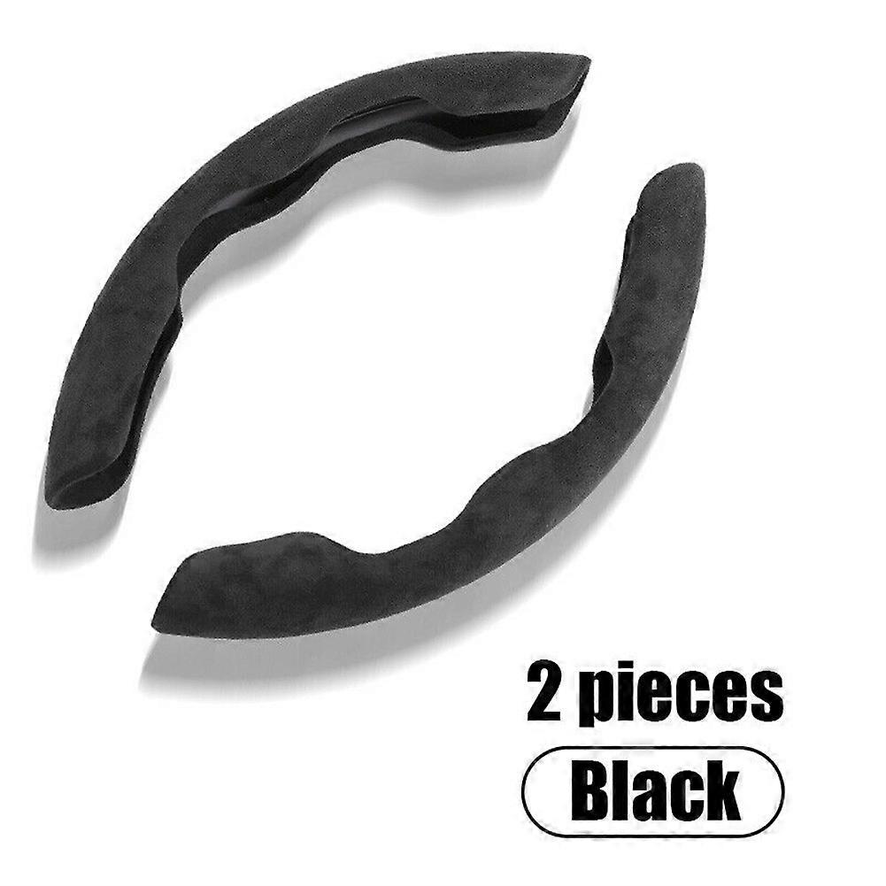 2x Universal Car Steering Wheel Booster Cover Non-Slip Plush Accessories Car Steering Wheel Covers Automotive Accessories