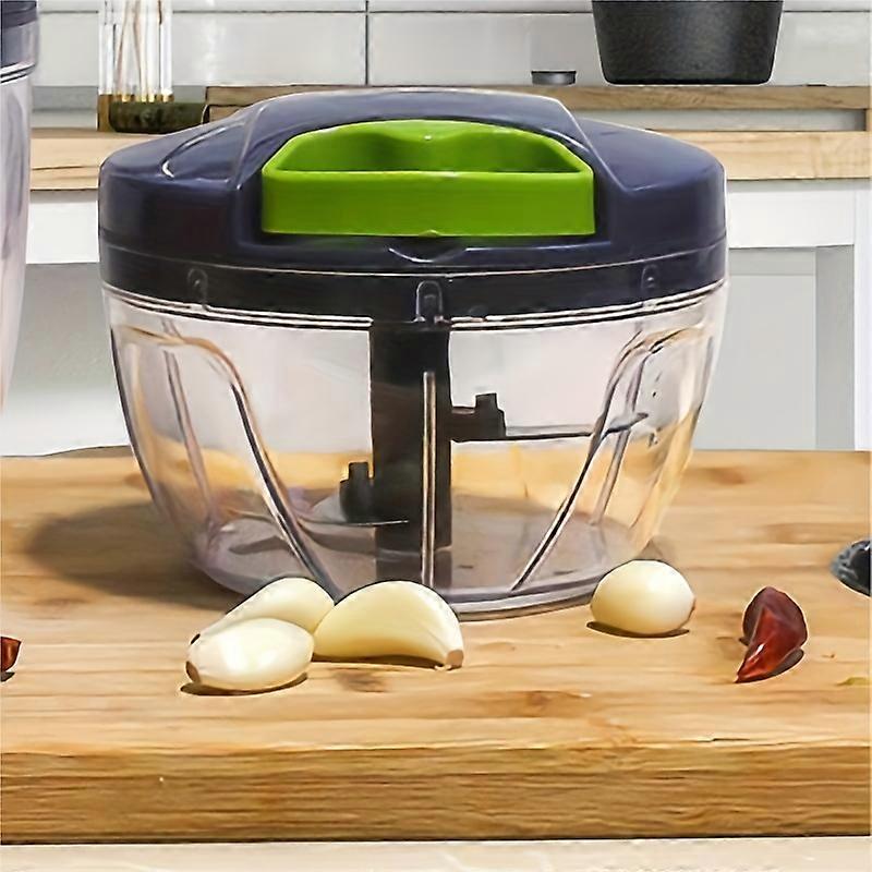 Manual Food Processor Vegetable Chopper, Ourokhome Portable Hand Pull String Garlic Mincer Onion Cutter For Veggies, Ginger, Fruits, Nuts, Herbs, Etc.