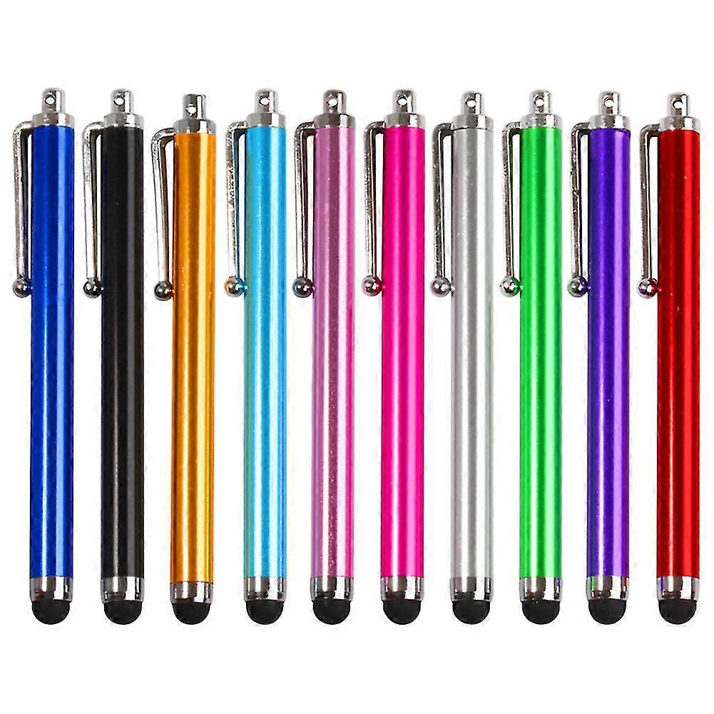 10pcs Stylus Pen Capacitive Touch Screen Clip Design PC Tablet Round Accessories