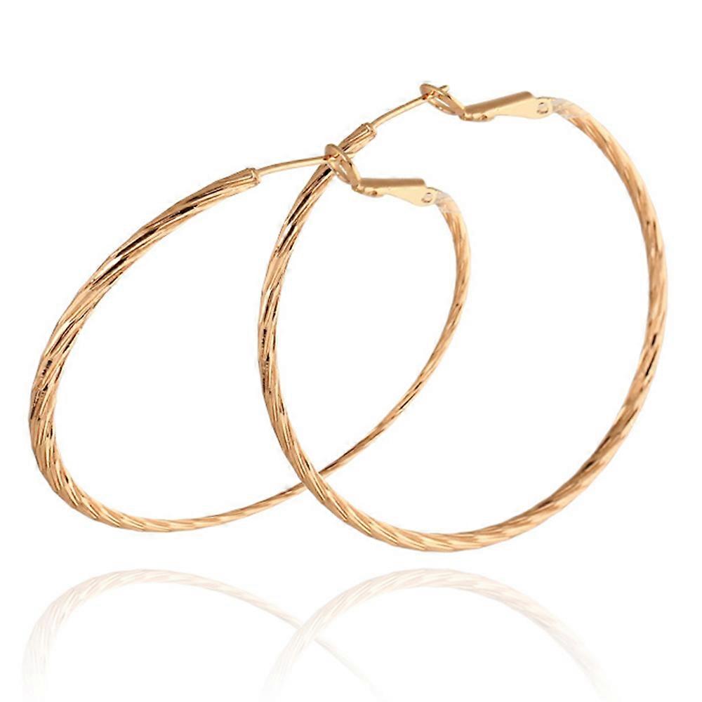 18K Gold Platinum Galvanized Earrings