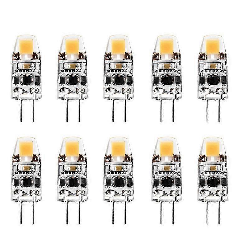 G4 Bulb 2W G4 Led Bulb Is Equivalent to 20W G4 Halogen Bulb Replacement Part,G4 Base Ac/Dc12V-24V, Cool White 10Pcs