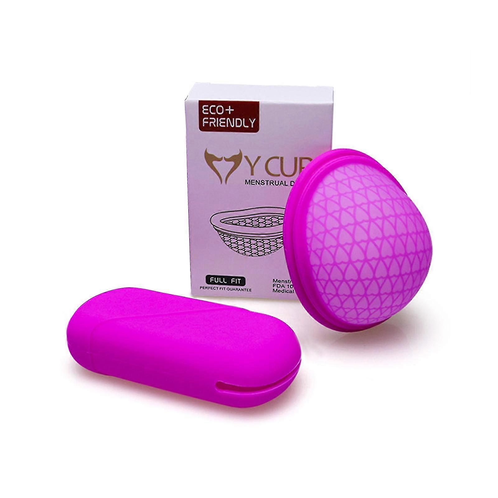 Disc menstrual reutilizável conjunto de copo menstrual e caixa de armazenamento - mulheres projetadas com flexível