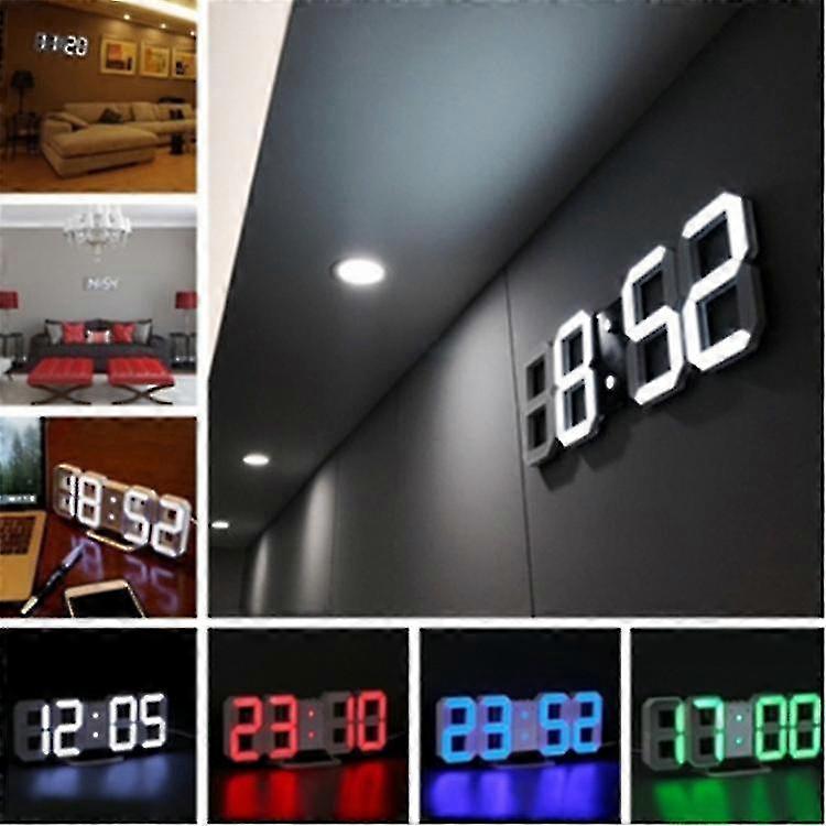 Horloge murale numérique LED, luminance réglable