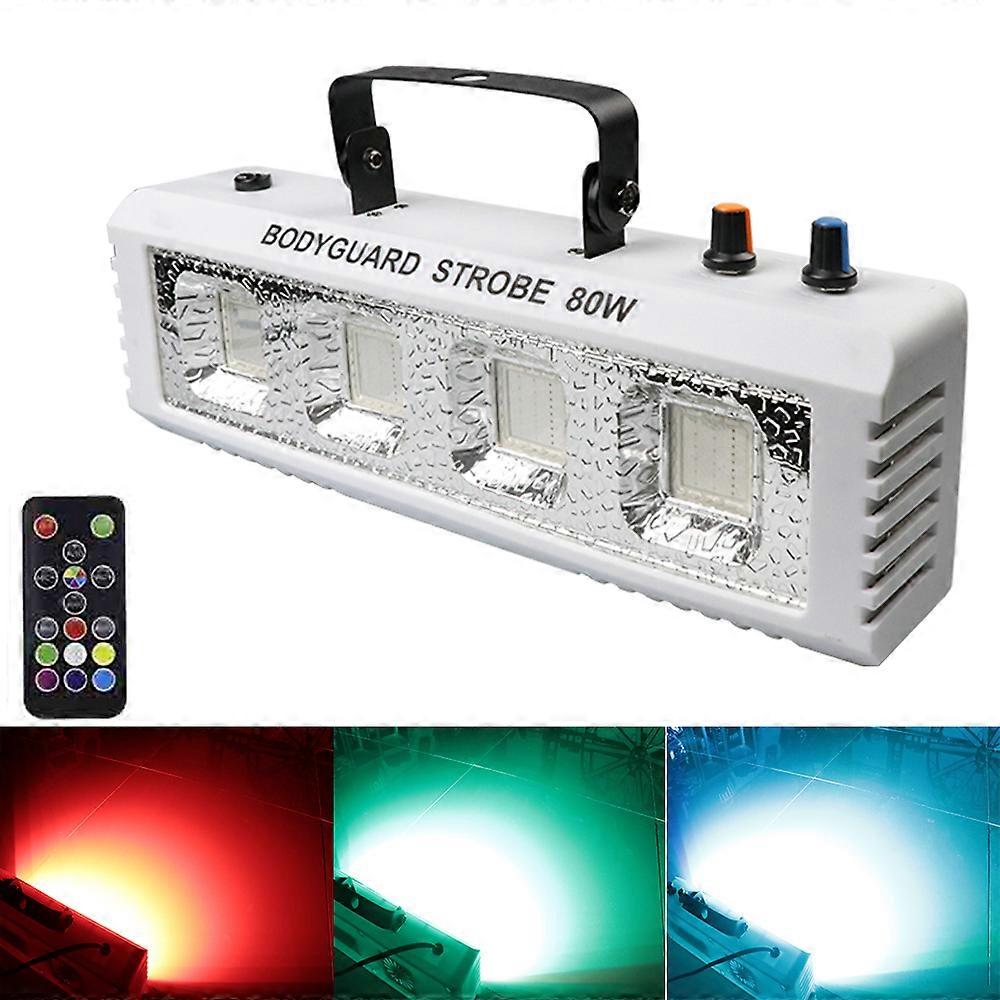 LED RGB 3IN1 Weiß Stroboskop Lichter DJ Disco 40W 60W 80W 100W Sound Fernbedienung Flash Party Bar Urlaub Bühne Lichteffekt