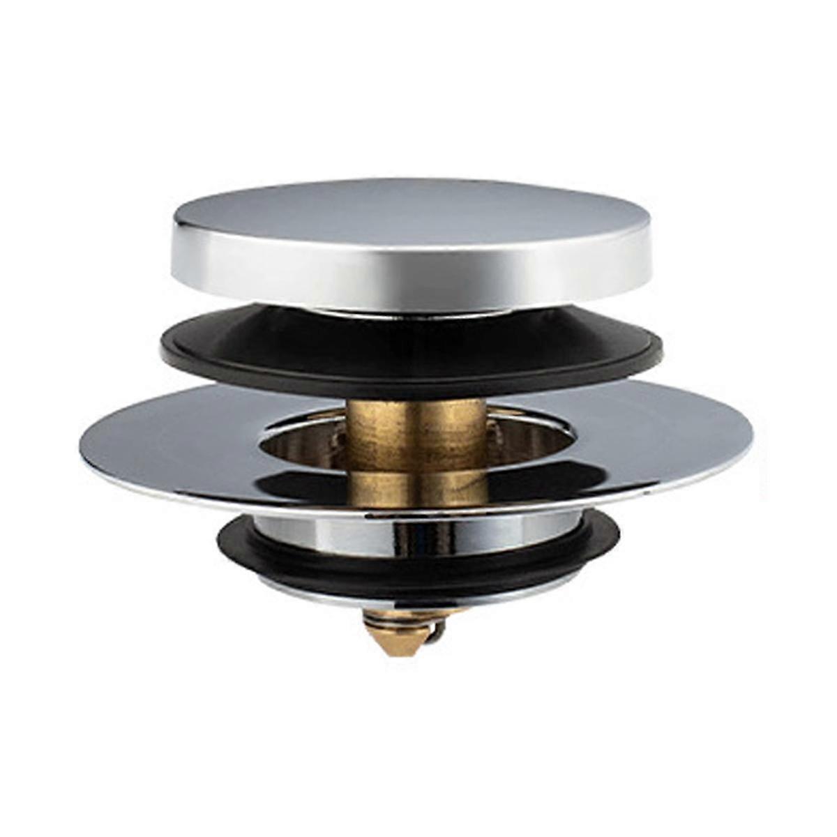 Universal Tip Toe Bath Drain Stopper and Cover Bathtub Drain Stopper Replaces Lift Turn Tip-Toe Tri