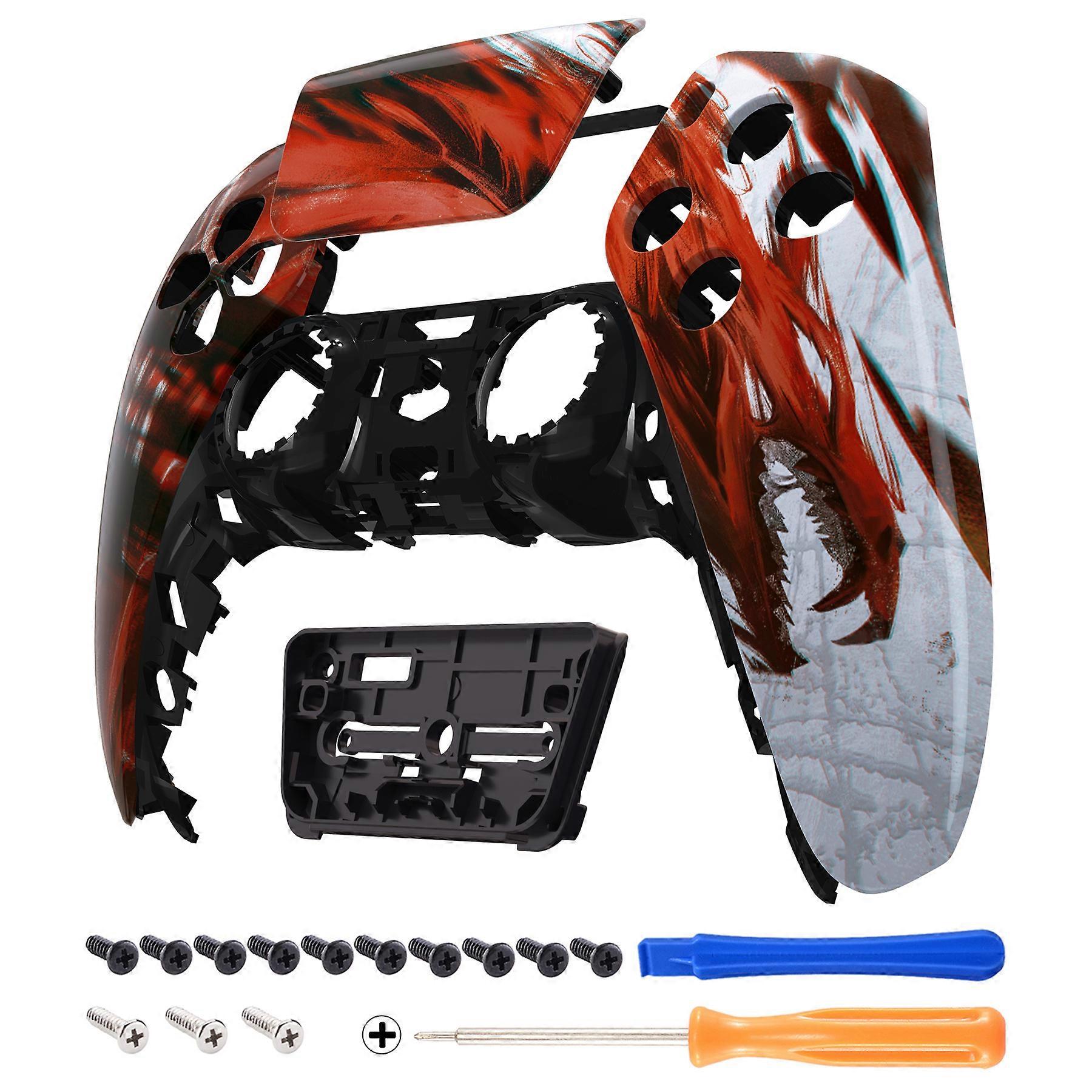 Touchpad Voorste Behuizing Shell & DIY Vervangende Shell, Aangepaste Touch Pad Cover Frontplaat Compatibel met ps5 Controller