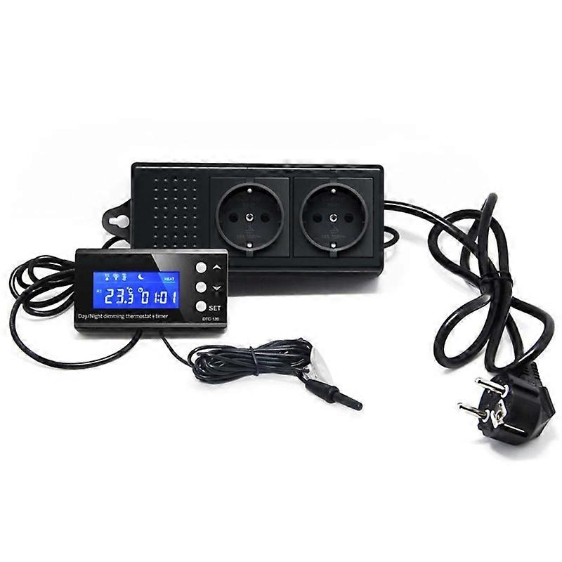 Reptile Thermostat Breeding Box Temperature Controller with Timer for Aquariums