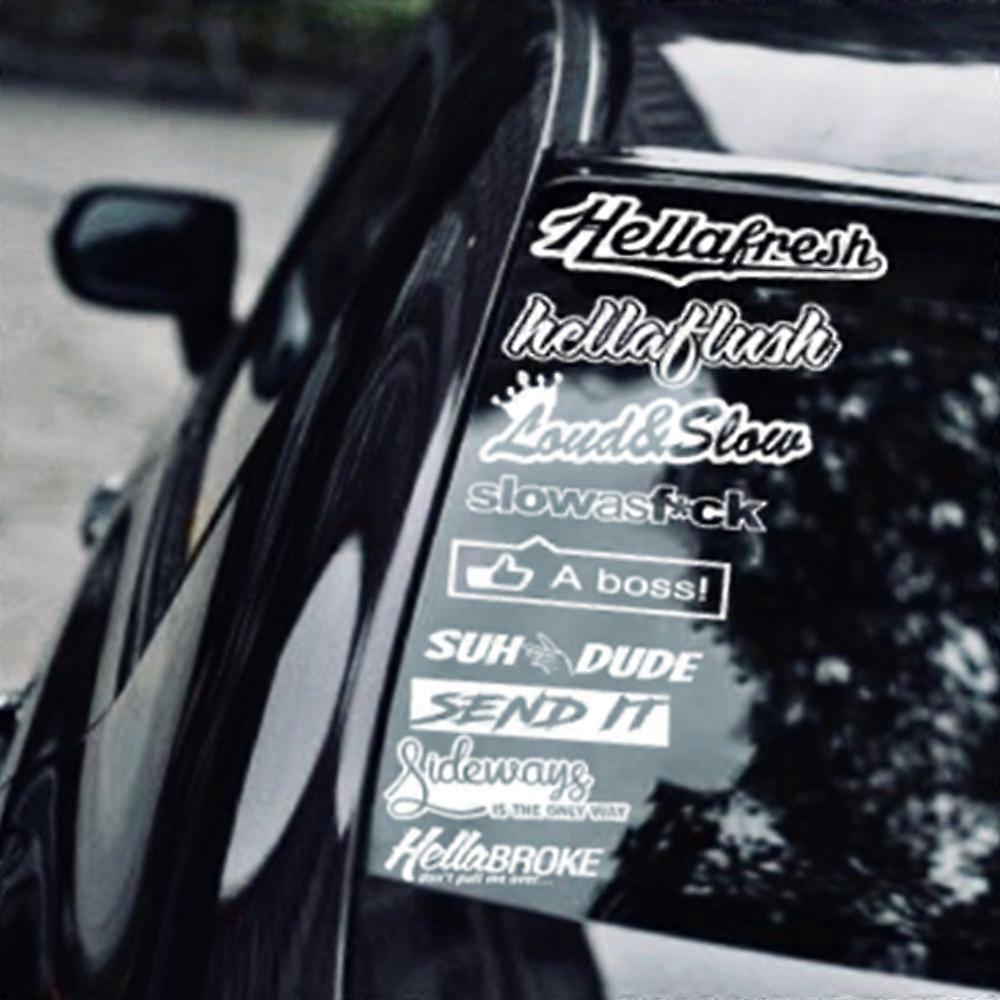 JDM araba STICKER ÇIKARTMA PAKETI araba camı Çıkartmaları JDM KDM için çarptı yarış drift