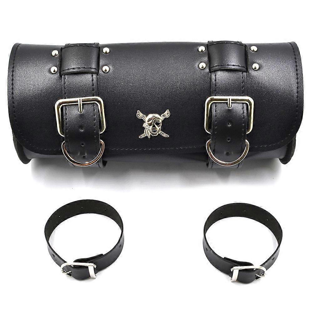 Motorcycle Tool Bag Fork Barrel Shape Handlebar Front Fork Bag Saddlebag For Harley Chopper Bobber Cruiser Sportster XL 883 1200