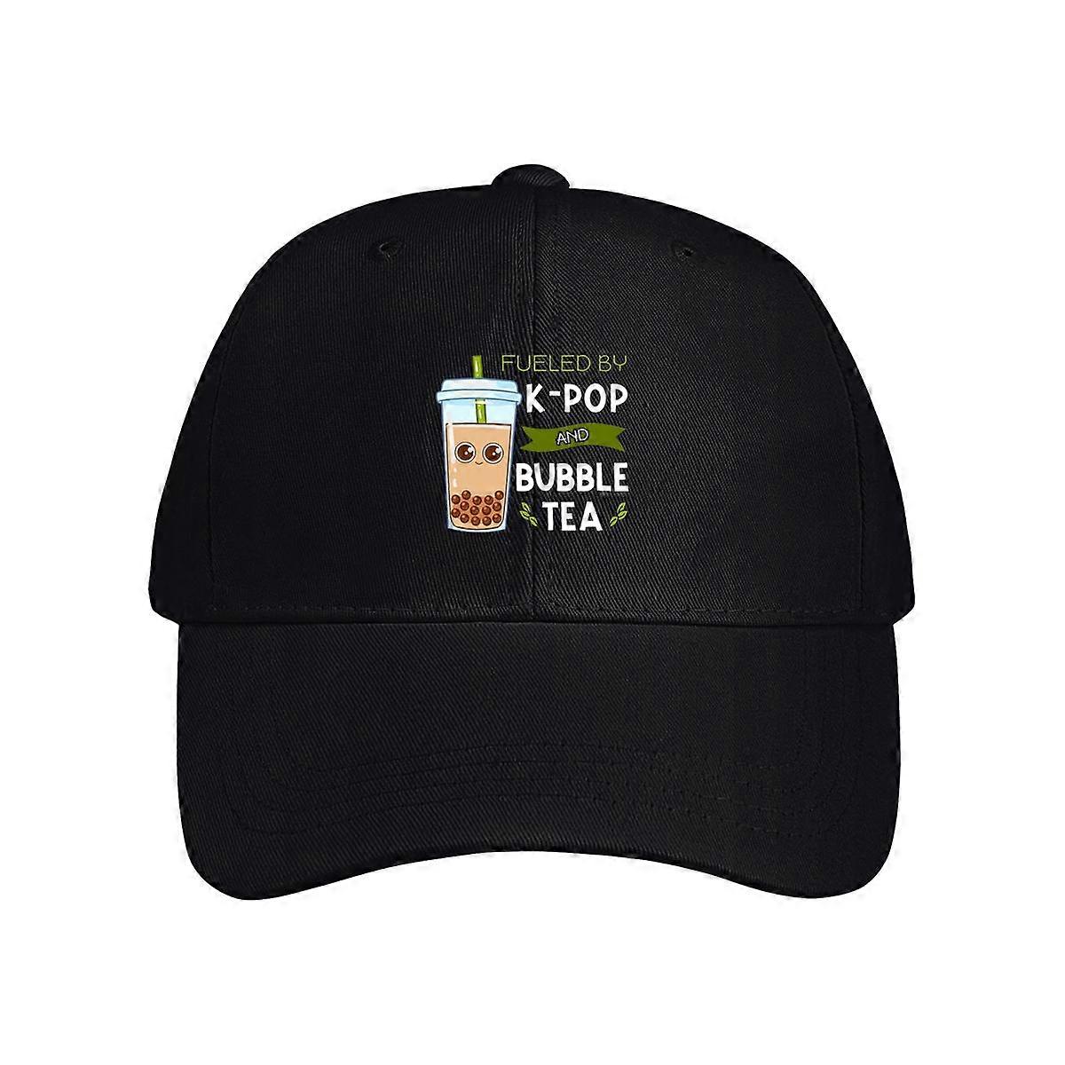 Fueled By K-pop And Bubble Tea Baseball Cap