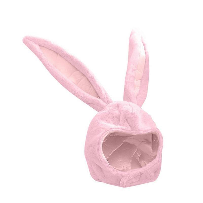 girl rabbit cute hat plush rabbit ears hat head warm photo shoot hat(pink)