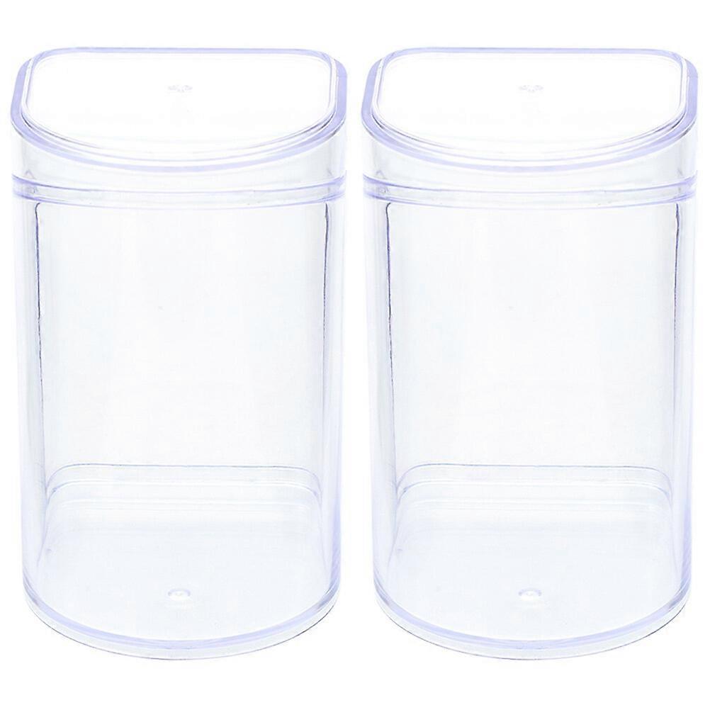 2Pcs Figurine Display Organizer Transparent Doll Box Doll Figurine Display Case Figurine Collection Case