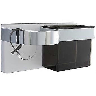 unico supporto per asciugacapelli supporto autoadesivo per piastra da parete con stoccaggio in abs per tenere spazzole per capelli e accessori per lo styling