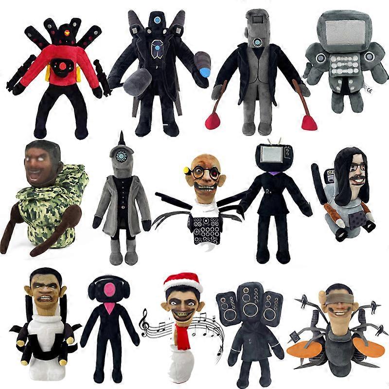 2024 1/13pcs Skibidi Toilet Plush Toy New Skibidi Doll Stuffed Toy Skibidi Yes Yes Dop Speaker Man TV Man Camara Camera Man Plush Toy