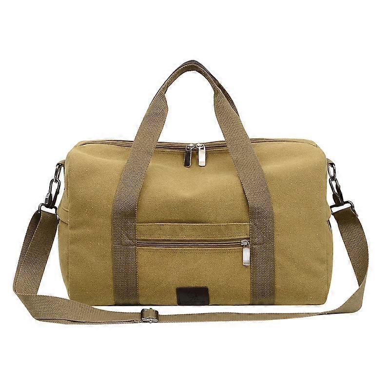 Män Crossbody Duffel Väska, Stor Canvas Resväska