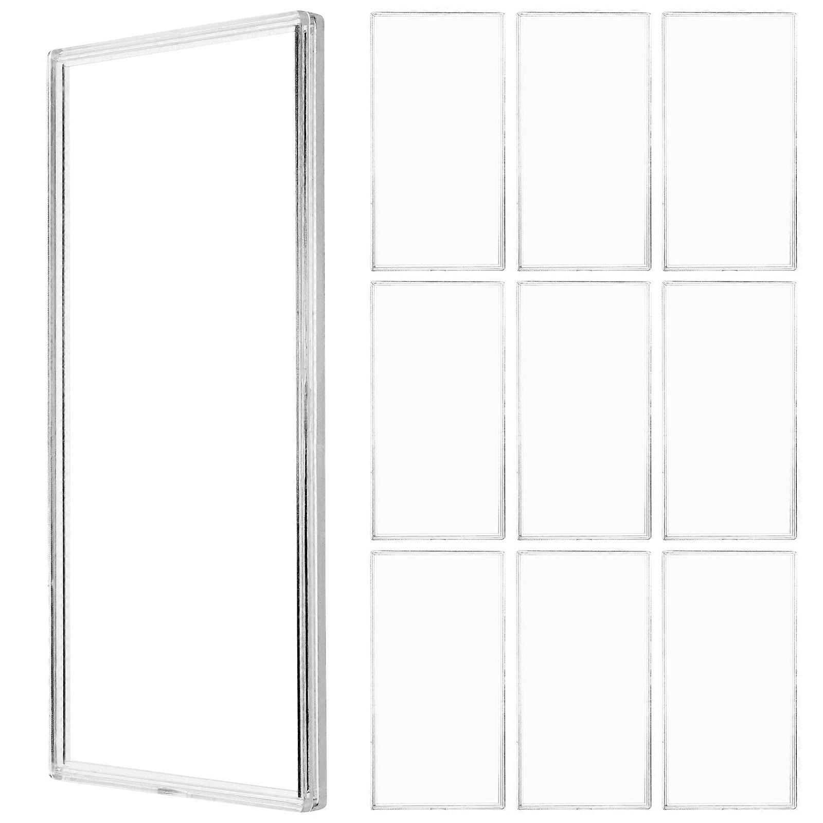 10Pcs Transparent Banknotes Case Banknote Collection Holder Banknote Protector for Home