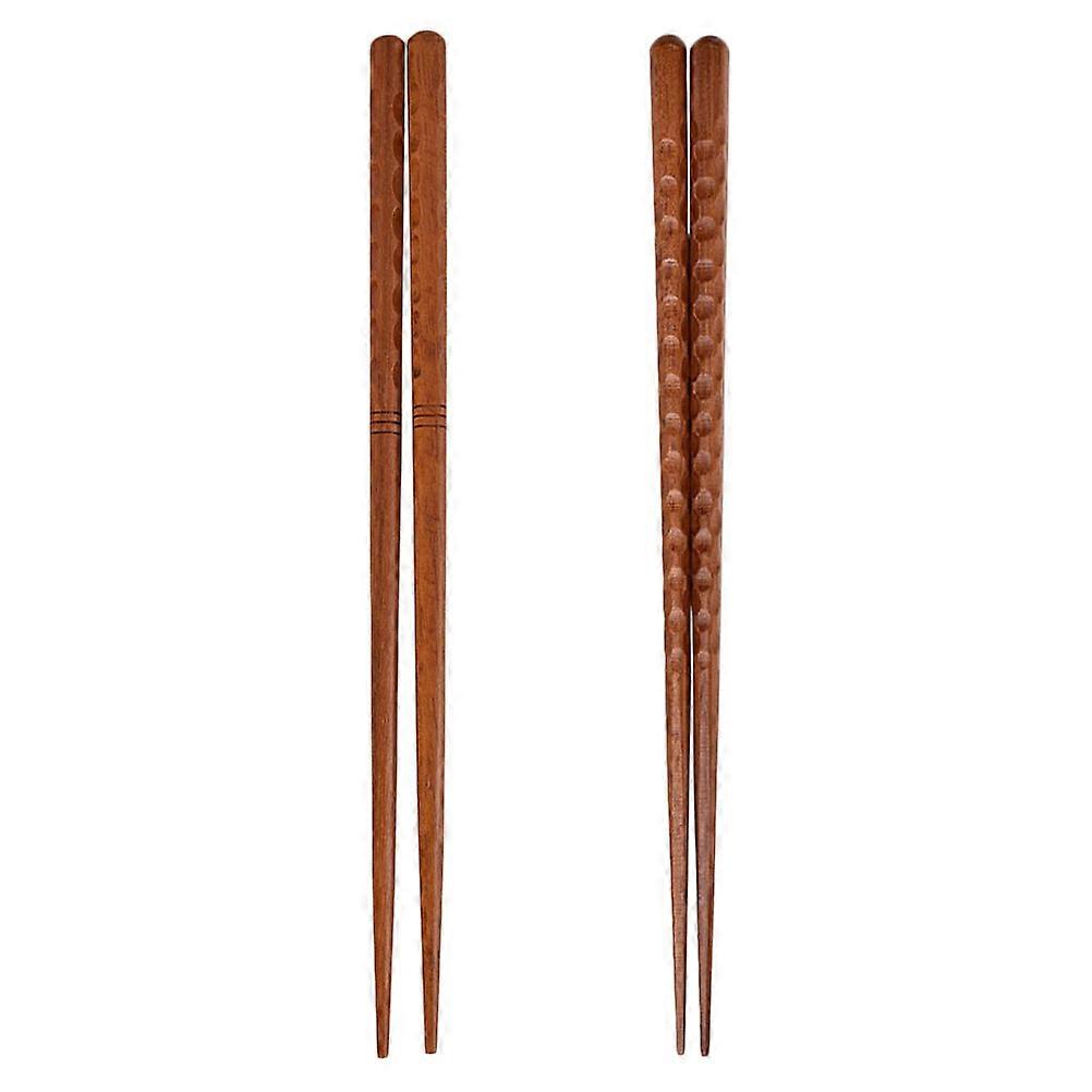 2 Pairs of Japanese Style Wood Chopsticks Home Use Chopsticks Sushi Chopsticks