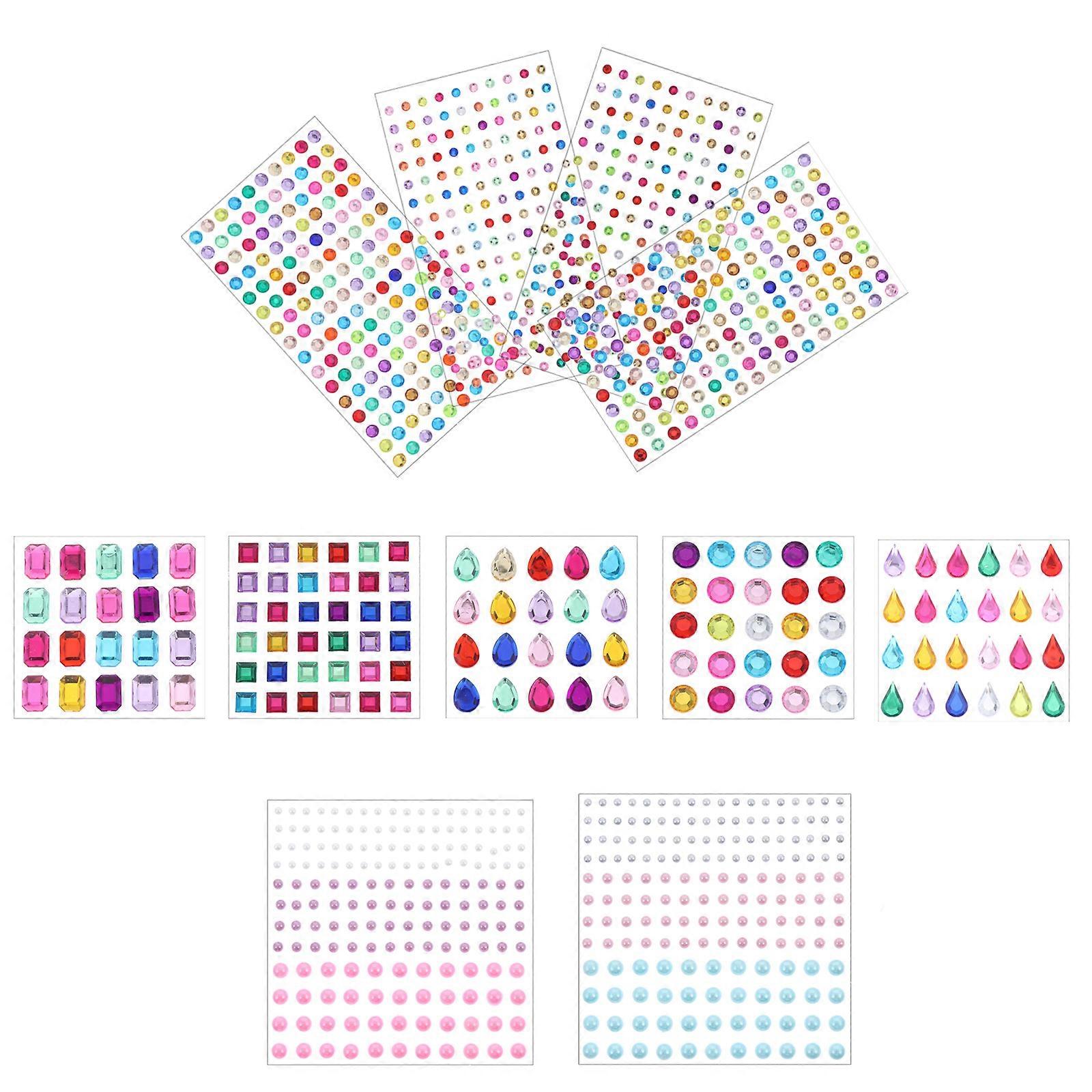 11 coli DIY stras autocolante stras stras autocolant acrilic pentru copil